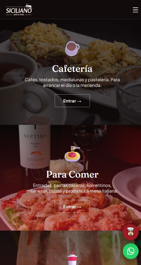 Carta digital de Siciliano en su propio dominio